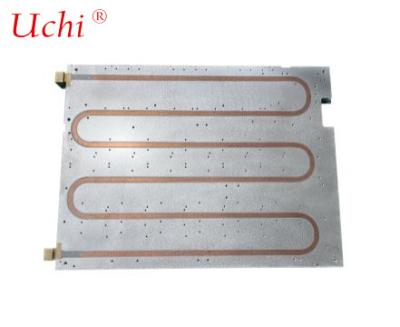 China Laser Water Cooling Plate Aluminum Extrusion Friction Stir Welding Copper Tube Brazing Water Cooling Plate à venda