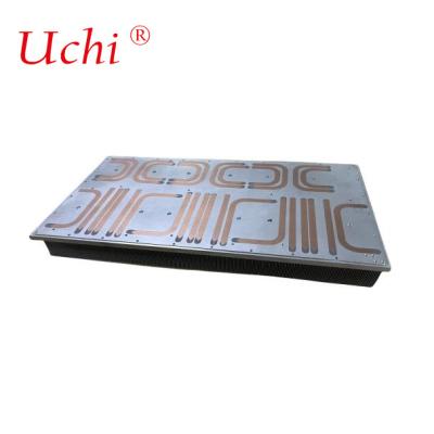 China CNC machined Photovoltaic Inverter High Power Aluminum Extruded Radiator Or Shovel Tooth Buried Pipe For Laser Cooling Te koop