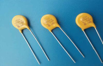 Κίνα Κίτρινος Varistor μεταλλικών οξειδίων τύπων 10mm EPCOS S10K275 10D431K 430V 2.5KA δίσκος προς πώληση