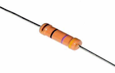 China Amarele 10 o resistor de filme do carbono do ohm 1W 5% para PWB, resistores fixados filme do carbono à venda
