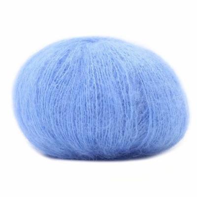 China Factory wholesale worsted crochet yarn super fine baby kid mohair yarn for hand knitting sweater for sale