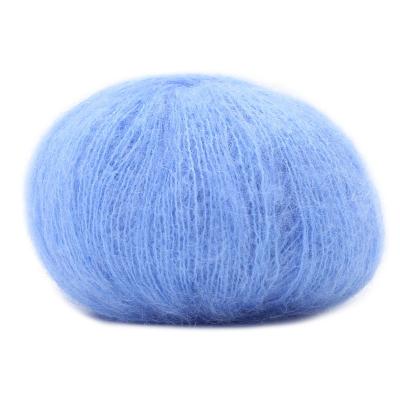 China cheap price high quality mohair knitting yarn 25g/ball crochet fancy silk kid mohair wool yarn for Baby crochet for sale