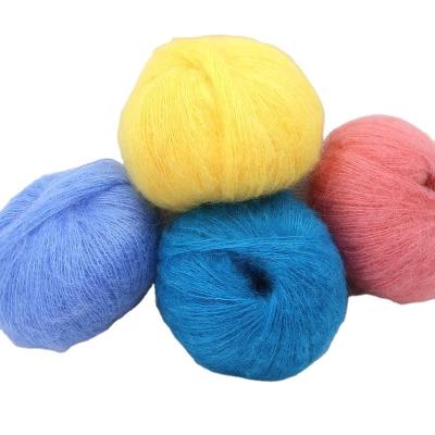 China 2023 New Best Mohair Fancy Yarn 25% Imported Wool, 65% Mohair, 10% Cashmere Mohair Sweater Knitting Yarns for sale