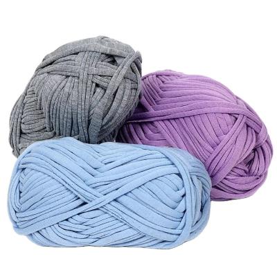China Knitting Crochet Yarn Pet Cave T-Shirt Fabric Crochet Blended Fancy Yarn For Weaving for sale