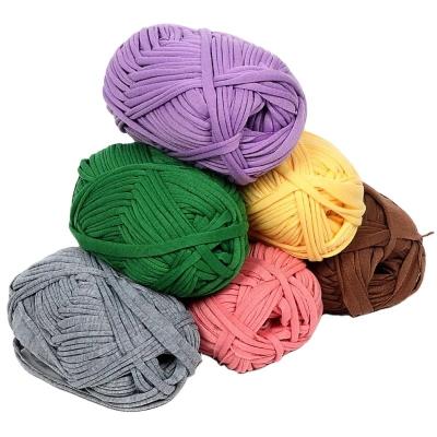 China Wholesale Hand Knitting handmade Yarn Solid Color T-shirt Yarn Crochet Yarn for sale