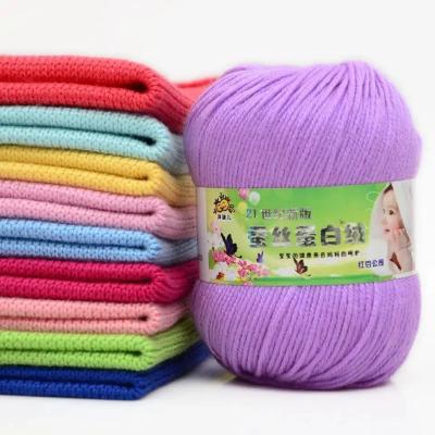 China Various Colors Eco-Friendly Soft and Warm 50g 6ply Baby Yarn for Knitting for sale