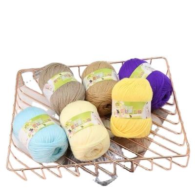 China Made In China High Quality Multiple Colors Super Soft 50g Baby Yarn for Knitting for sale