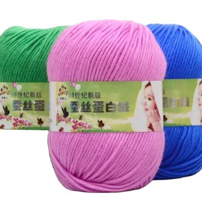 China Hand knitting  6 ply of baby cotton hand woven silk Baby Cotton crochet Yarn for sale