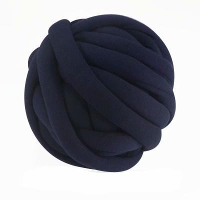 China New arrival hot price multi colors 3cm thick 250g/roll fancy velvet tube yarn for diy for sale