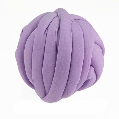 China New model wool velvet tube thick yarn hot sale fancy cotton tube yarn chunky polyester filled cotton tube yarn for sale