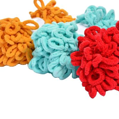China Wholesale Hand Knitting Super Chunky Bulky Woven Finger Loop Yarn for  Baby Blanket for sale