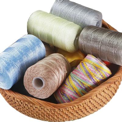 China High Quality Regenerated Polyester Knitting macrame yarn 230g 3mm yarn for crocheting for sale