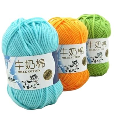 China 16s Yarn Count Standard Twist Low Shipping Multi Color Dyed Milk Cotton Acrylic Yarn 5ply for sale