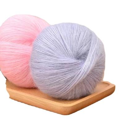 China Hand knitting and weaving New good quality hairy wool mohair blended yarn for sale