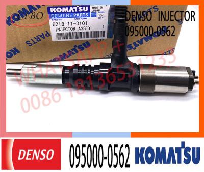 China common rail injector 6218-11-3101 6218-11-3100 095000-0560 095000-0562 diesel fuel injector for Komatsu PC600-8 for sale