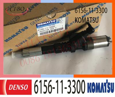 China 6156-11-3300 KOMATSU Diesel Engine Fuel Injector 6156-11-3300 095000-1211 SAA6D125 PC400-7 PC450-7 Engine D85EX-15 for sale