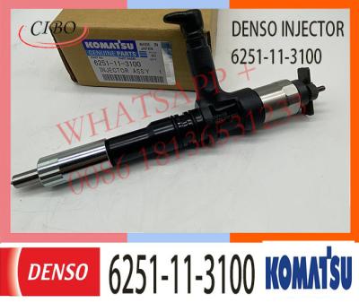 China PC400-8 PC450-8 Excavator 6D125 Engine Fuel Injector 6251-11-3100 095000-6070 for sale