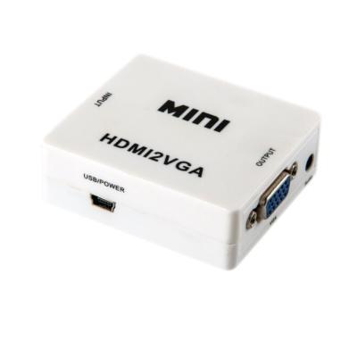 China Mini 40g 1920x1200 60Hz Type A HDMI To VGA Adapter for sale