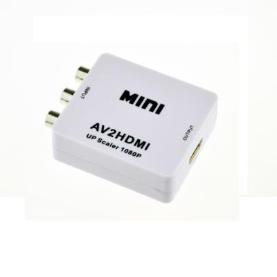 China ABS Mini 1080P 5V 1A 10 Bits CVBS To HDMI Converter for sale