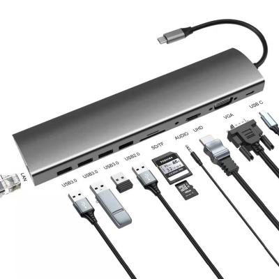 Китай USB c к переходнику HDMI RJ45 аудио продается