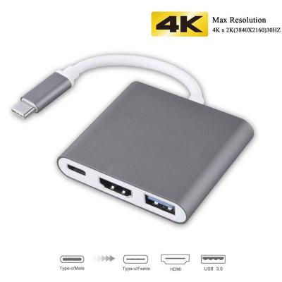 China 2160p 4K 5Gbps USB Type C HUB To HDMI Thunderbolt 3 Dock Adapter for sale