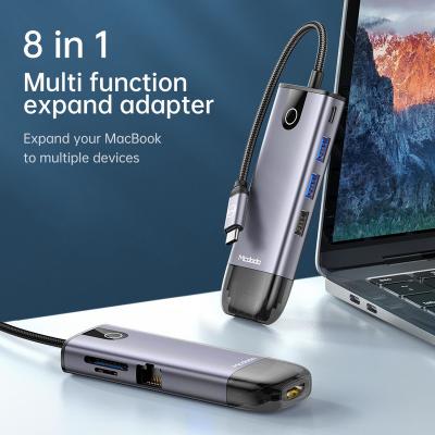 China Aluminum Alloy Type C To Multi USB 20V 5A PD HDMI Adapter Dock for sale