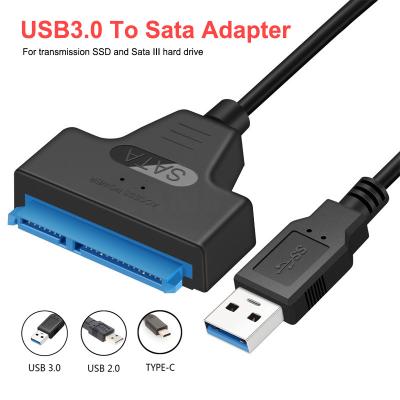 China 2.5 Inch External SSD HDD 6 Gbps 22 Pin Sata III A25 Computer Connection Cable for sale