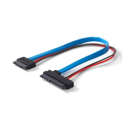 China 30CM 1FT 12 Inch 22 Pin To Slimline SATA 5V Cable Serial Connection for sale