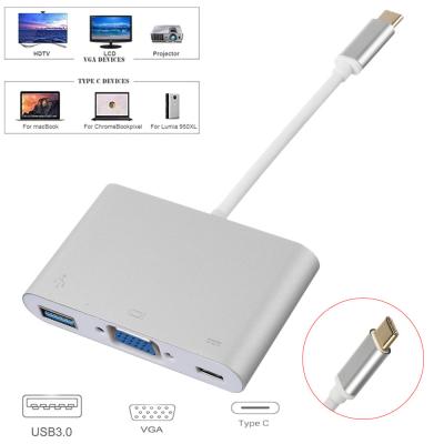 China 4096 x 2160 USB 3.1 To VGA USB 3.0  Multiport Adapter Converter for sale