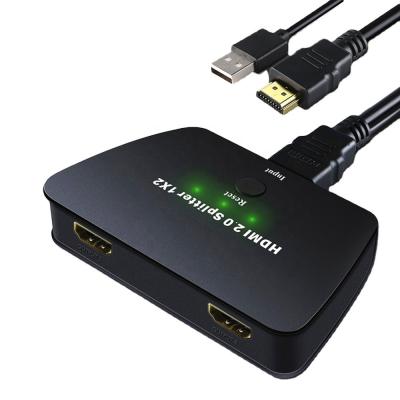 China 1 In 2 Out 18Gbps 4Kx2K 4K 60HZ HDMI 2.0 Splitter for sale
