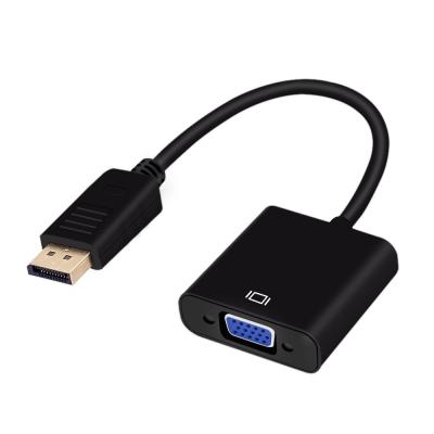 China 10 Bit 15cm 10.8 Gpbs Converter Male DisplayPort To VGA Female Adapter for sale