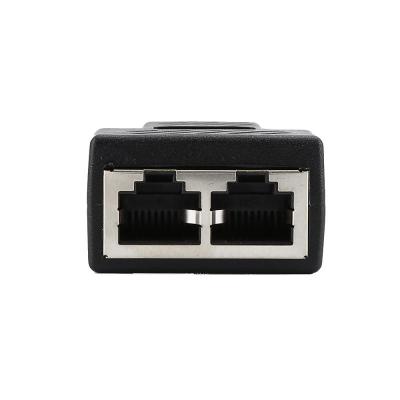China Double Connector RJ45 Female HDMI In Splitter for LAN Ethernet Network Cable for sale