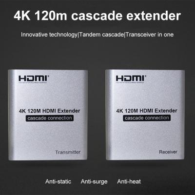 China 120m 4K HDMI Extender Multi Receiver Cascade Ethernet Transmitter 1080P for sale