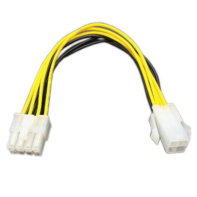 China 15cm Internal Power Cables 4 Pin To 8 Pin EPS 12V ATX Motherboard Power Supply Adapter Converter Cable for sale