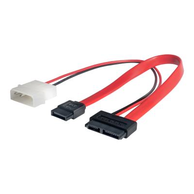 China SATA 7 Pin SLIMLINE 6 Pin Hard Drive Data Cable Extension For Motherboard for sale