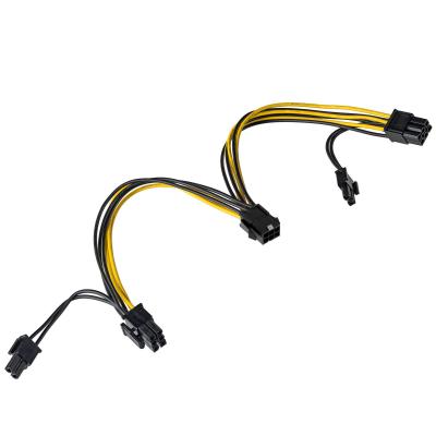 China 6+2 Pin PCIE Video Card Power Supply Cable 8 - Pin PCIE Riser Cable for sale