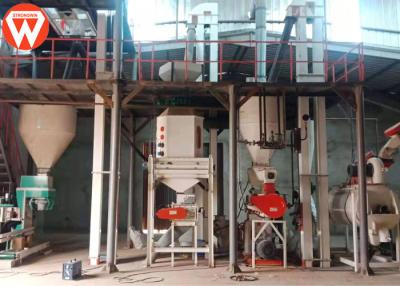 China SKF Bearing 3T/H 95KW Poultry Pellet Feed Plant for sale