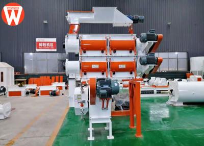China planta de la alimentación de la pelotilla de las aves de corral 100KW de 12m m con el acondicionador gemelo en venta
