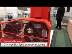 Feeding 1.1kw Fish Feed Extruder Machine 600KG/H Per Hour Shrimp Weight 1880kg