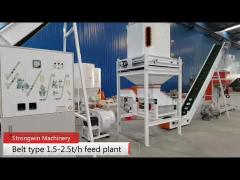 380V 50Hz 1.5t/H Belt Type Poultry Feed Mill Equipment