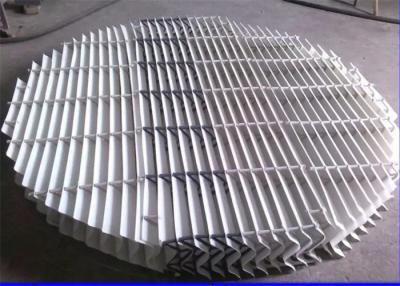 China ISO9001 Vane Pack Mist Eliminator Custom Plate Shape And Spacer Hooks for sale