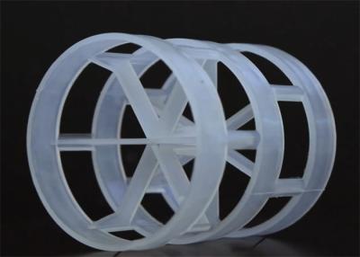 China Plastic Random Pall Ring Tower Packing 16mm-76mm For Scrubber for sale