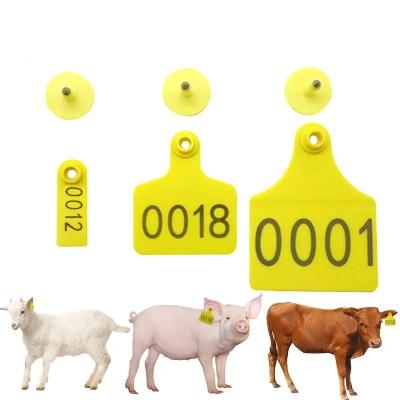중국 열 가소성 폴리우레탄 수지 가축 인식표 비 환경 오염적 동물적 식별 태그 판매용