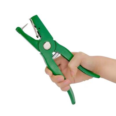 China Green Goat Sheep Cattle Ear Marking Pliers Alloy Steel Anti Rust for sale
