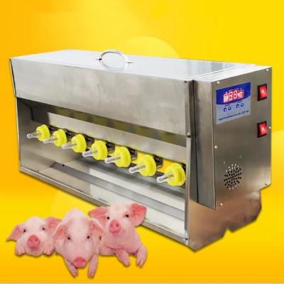 China Inteligent Constant Heating Milk Feeding Tool 14 Nipple For Piglet Sheep Goat Calf en venta