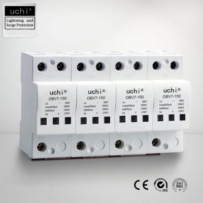China Maximum Discharge Current 150KA SPD Surge Protector OBV7 320V for sale