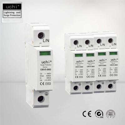 China Industrial Type 1 And Type 2 Surge Protection Imax 60ka For Power Supplies for sale