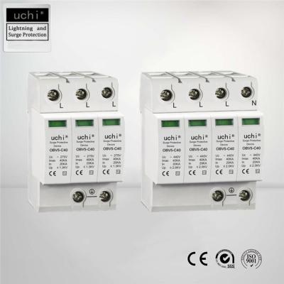 China 20KA Type 2 Surge Protector Signal Arrester QR code printed HVAC applications for sale