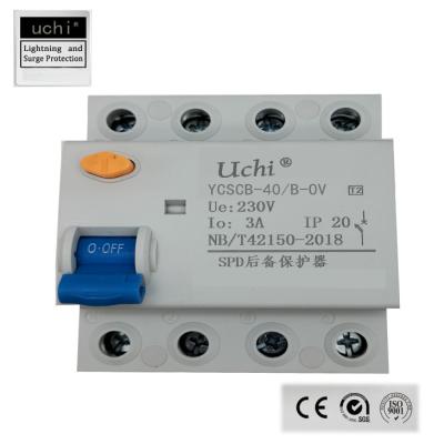 China Integral Housing power Surge Circuit Breaker 40ka 400VAC With T key for sale