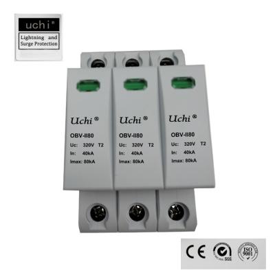 China 3 Pole 80kA Surge Protection Device SPD For 275V Power System for sale